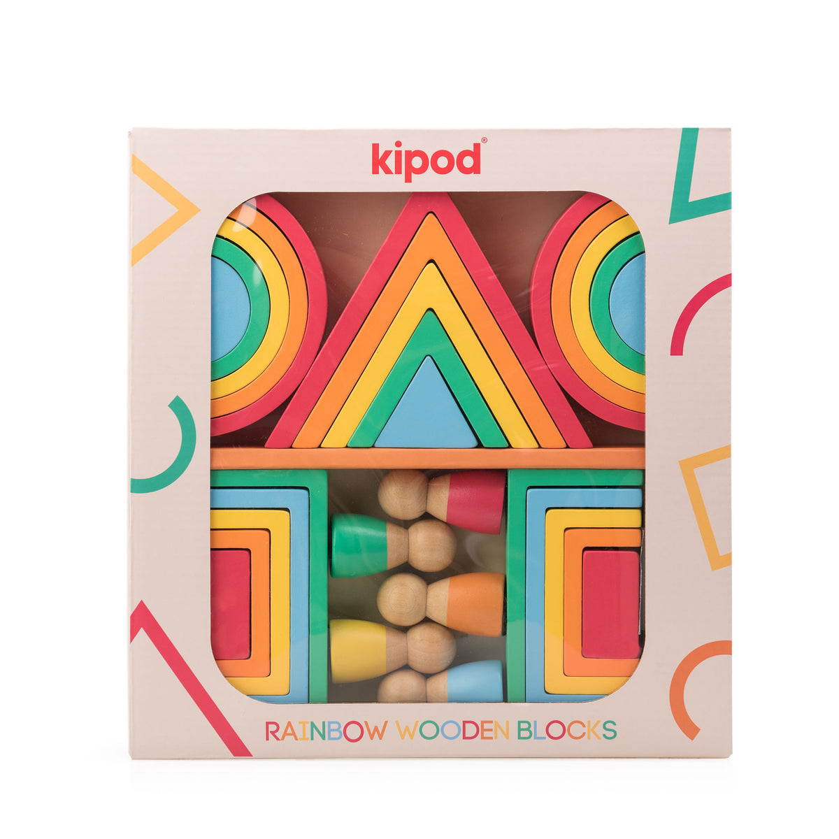 Wooden Rainbow Blocks