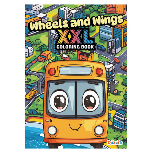 Wheels and Wings XXL Coloring Book