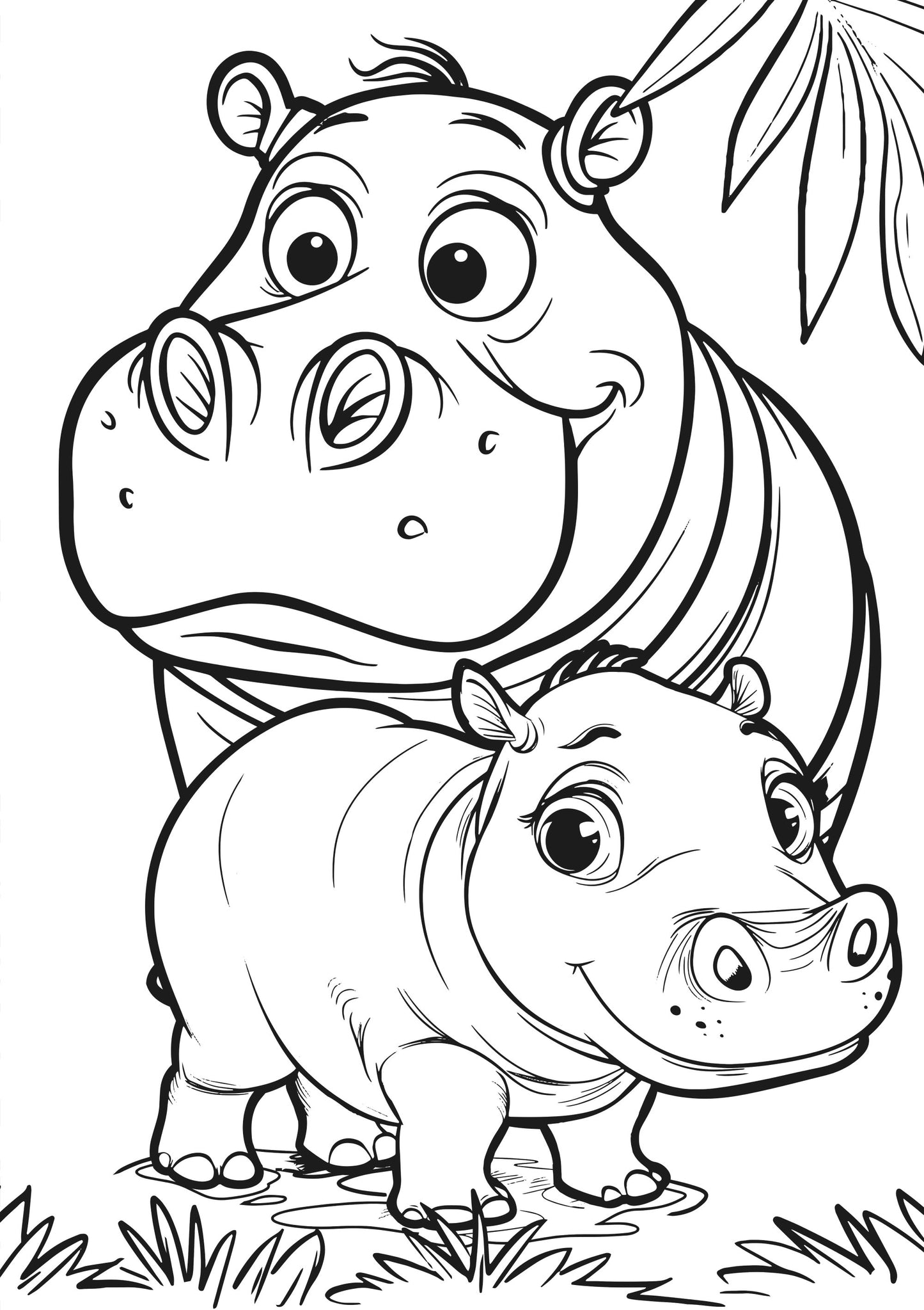 Animal Kingdom XXL Coloring Book Page