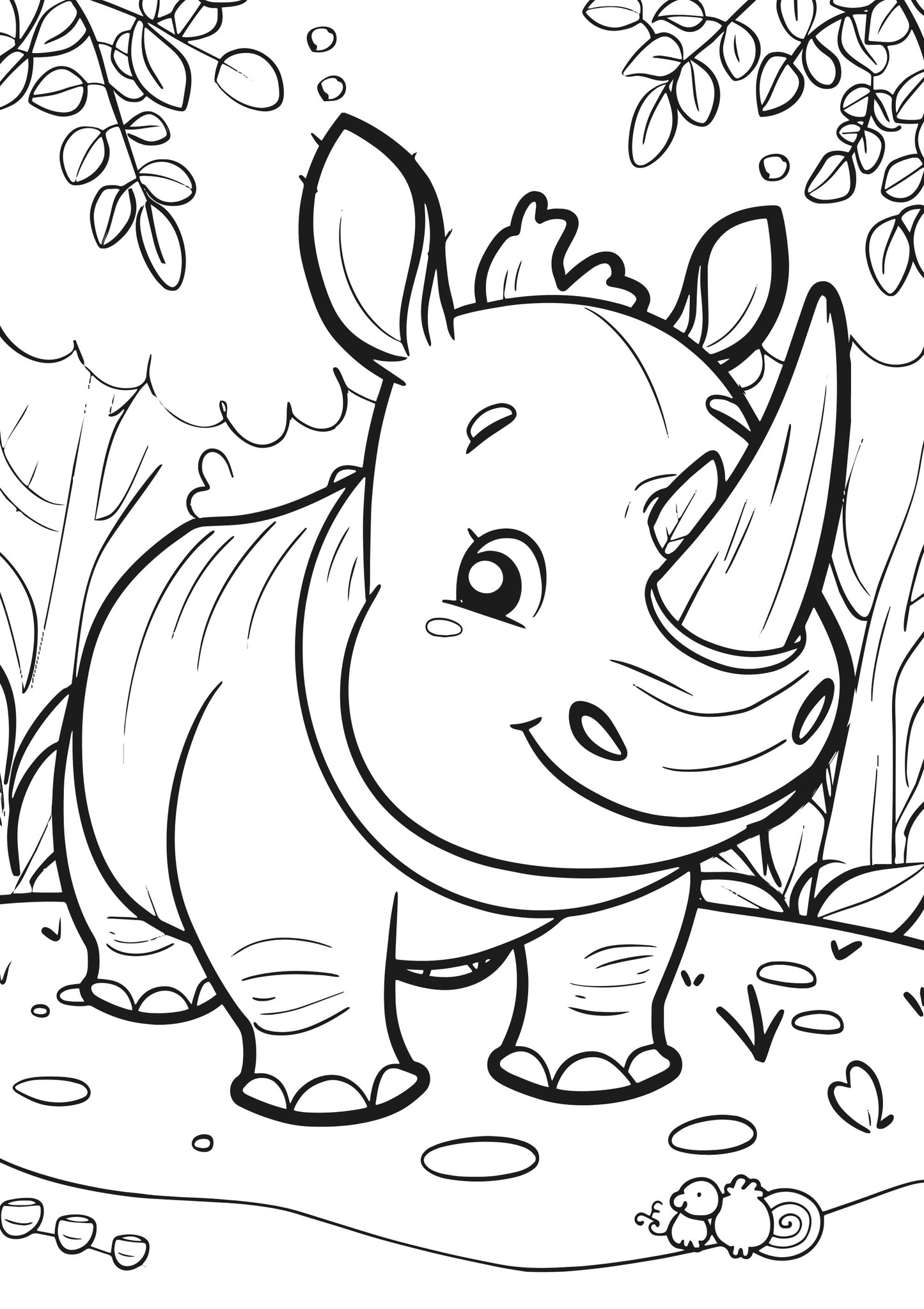 Animal Kingdom XXL Coloring Book Page