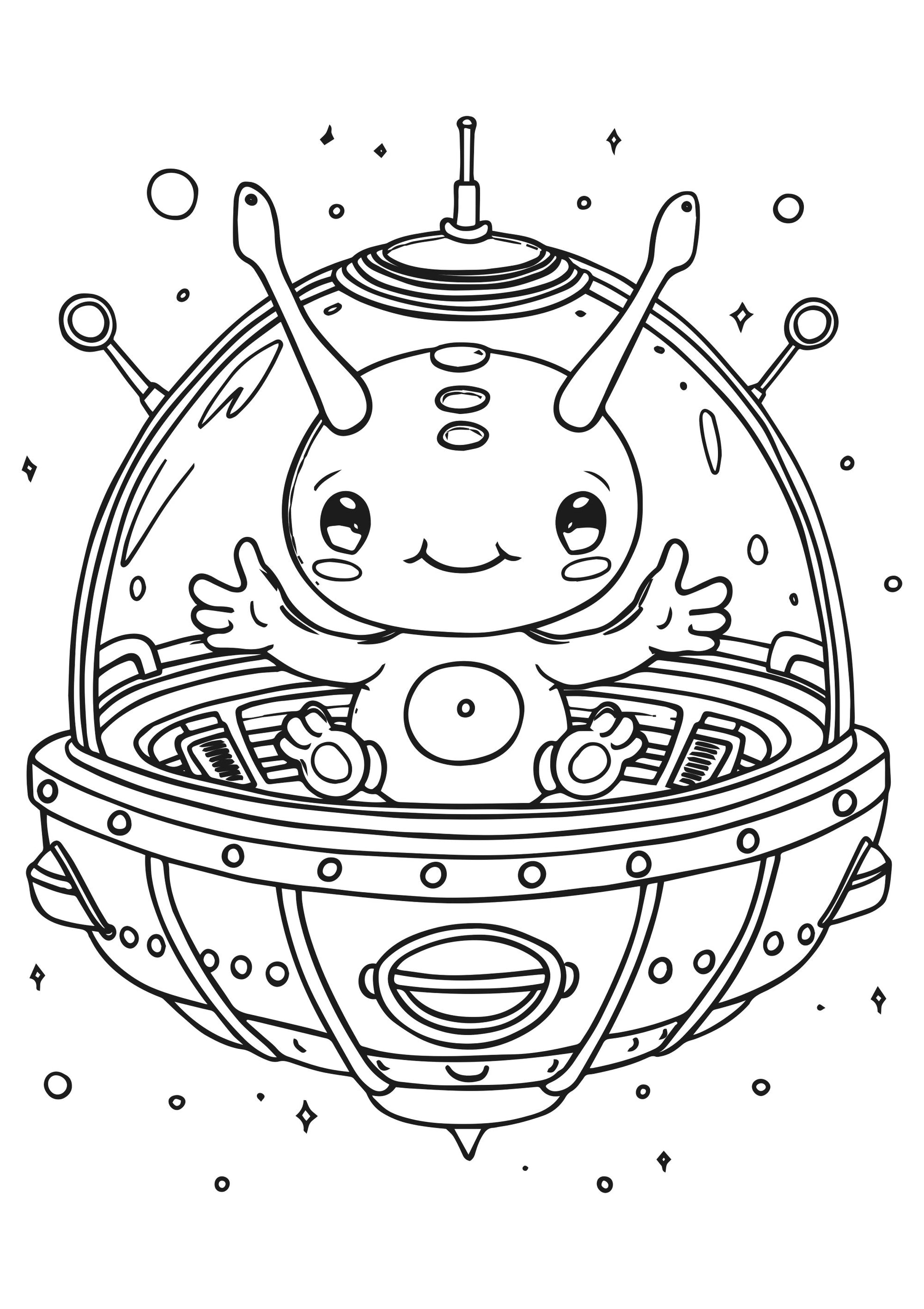Space Race XXL Coloring Book