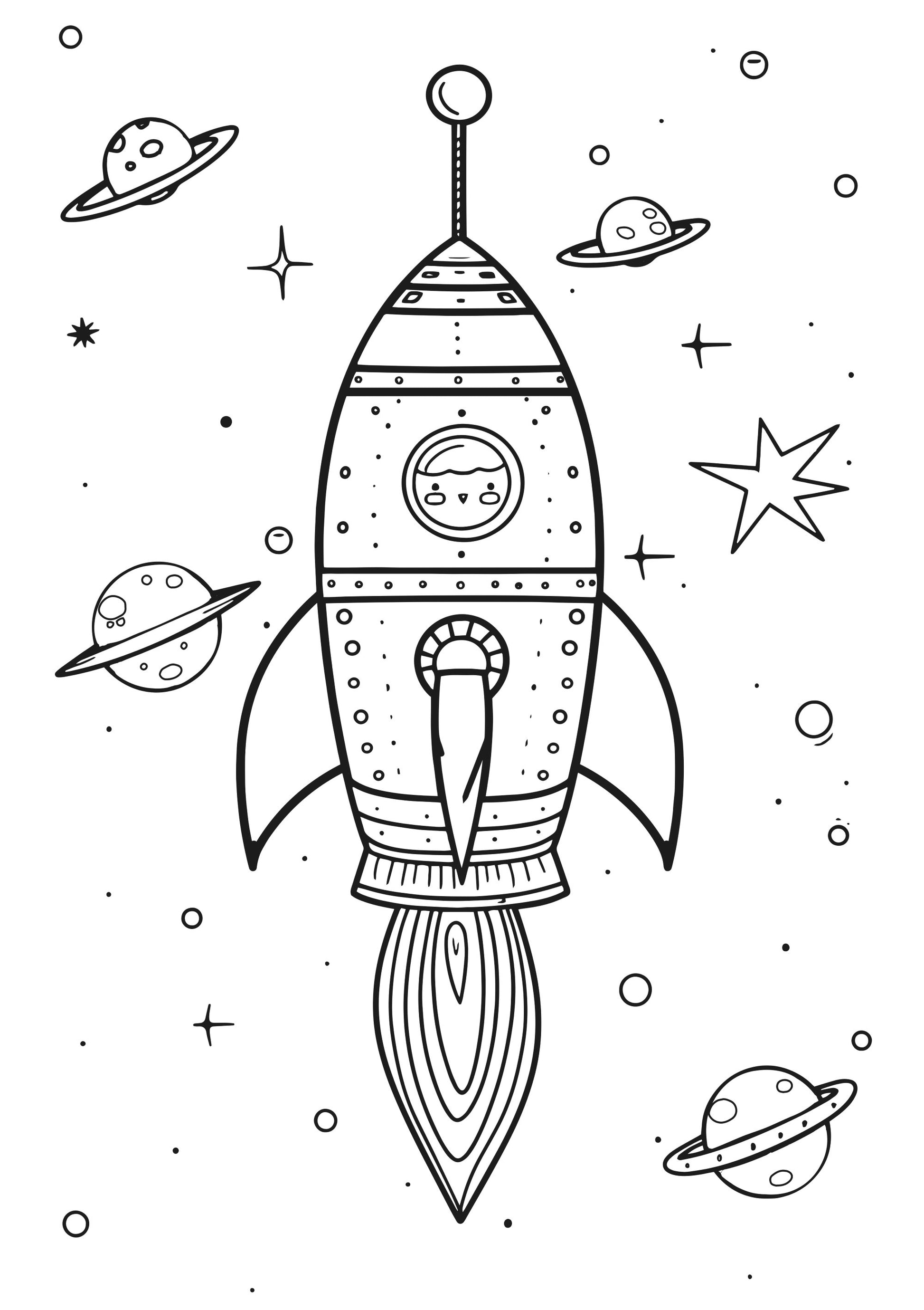 Space Race XXL Coloring Book