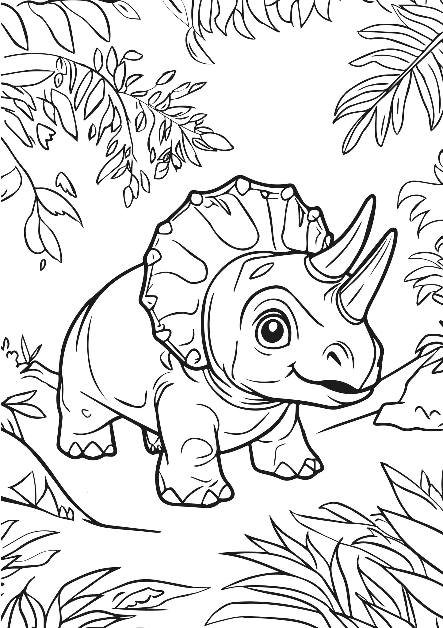 Dino-Mite XXL Coloring book page