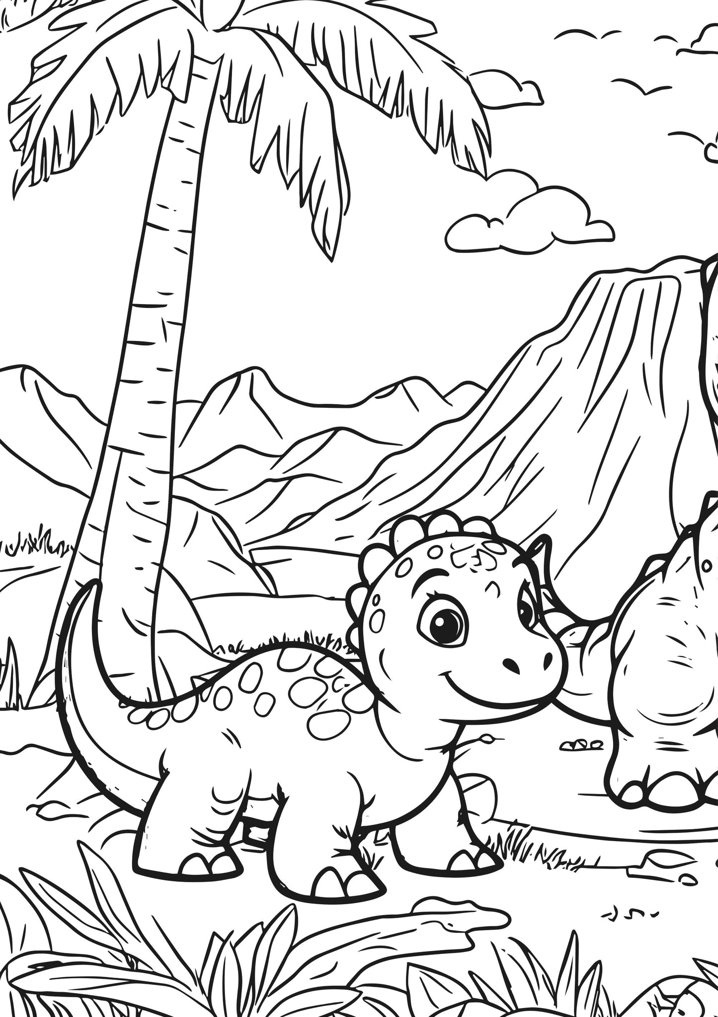 Dino-Mite XXL Coloring book page