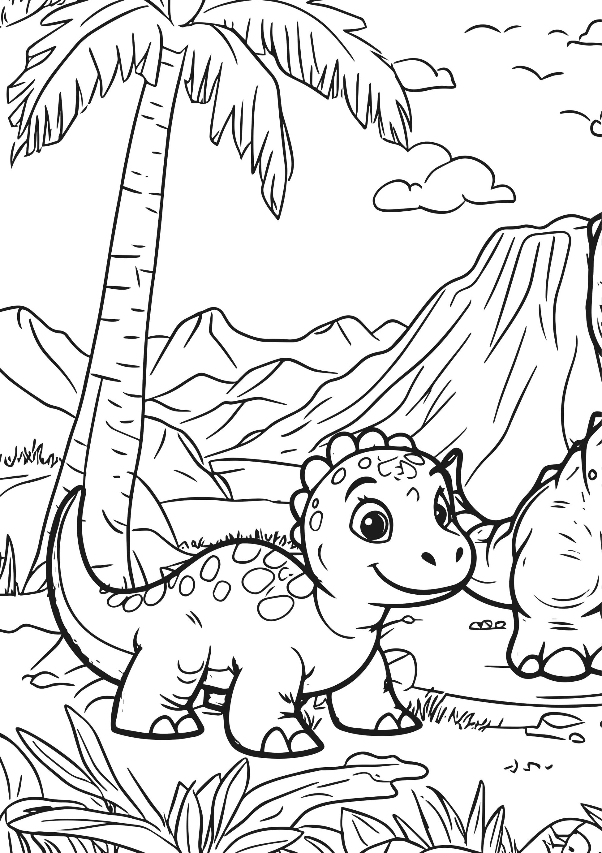 Dino-Mite XXL Coloring book page