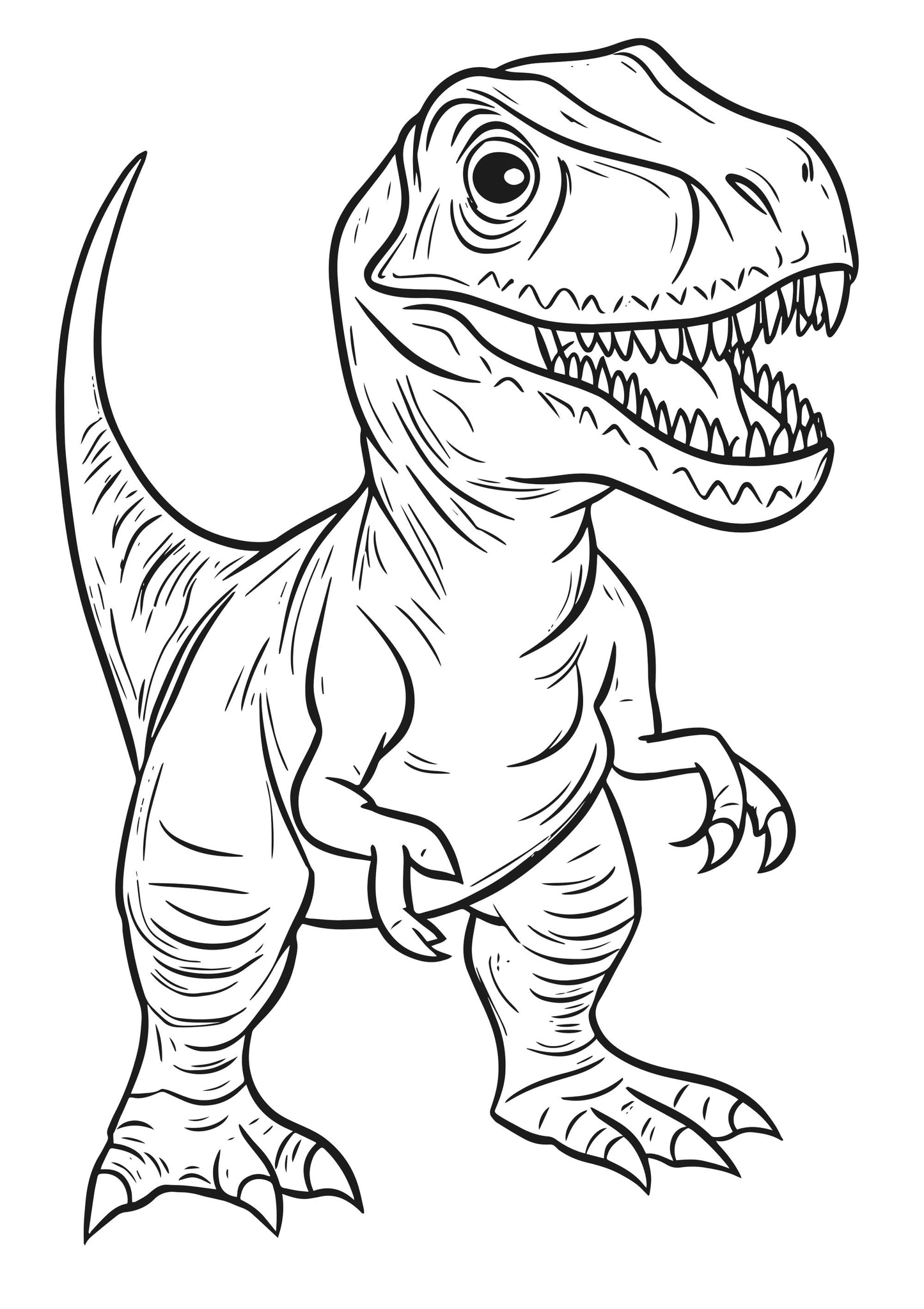 Dino-Mite XXL Coloring book page