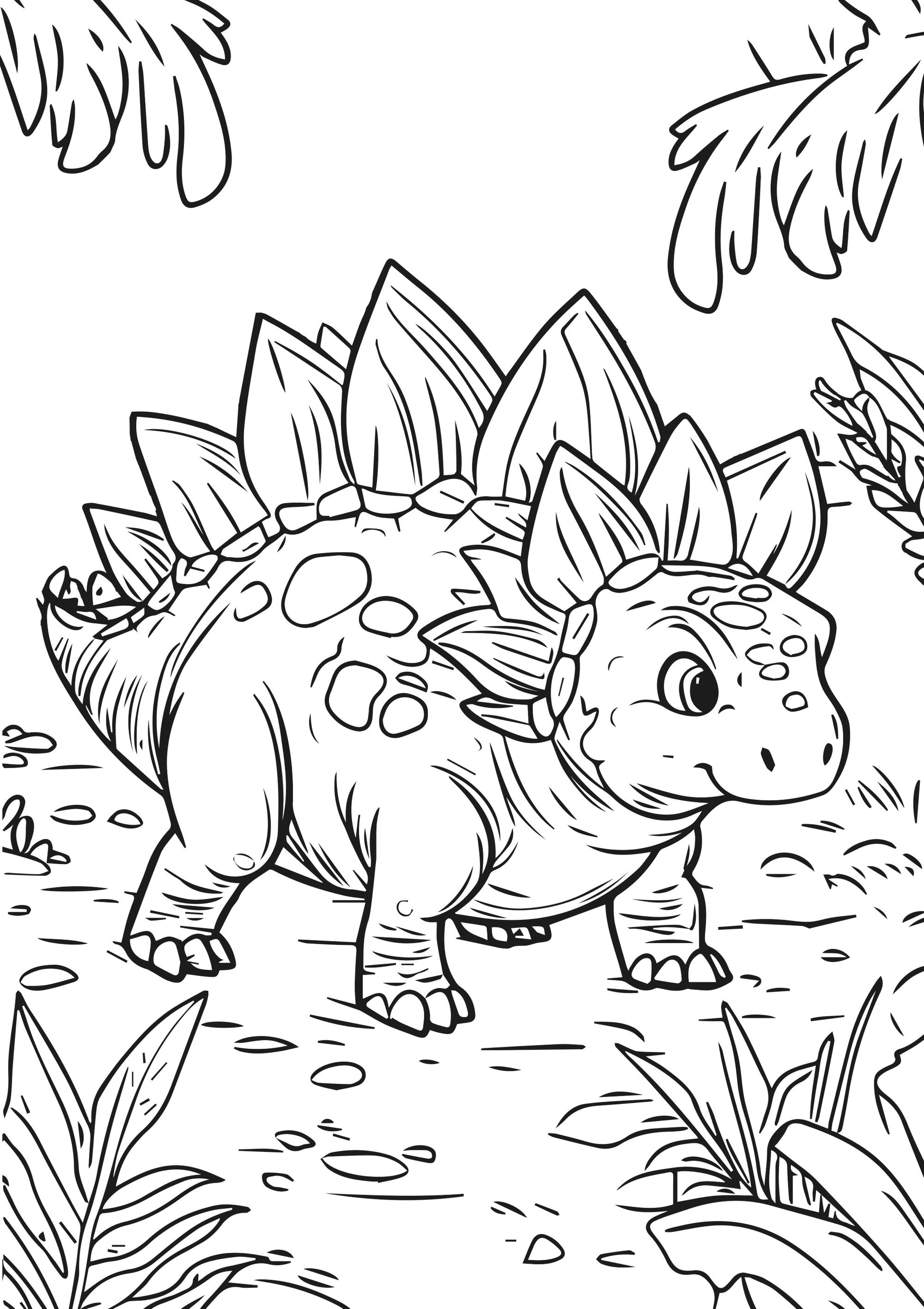 Dino-Mite XXL Coloring book page