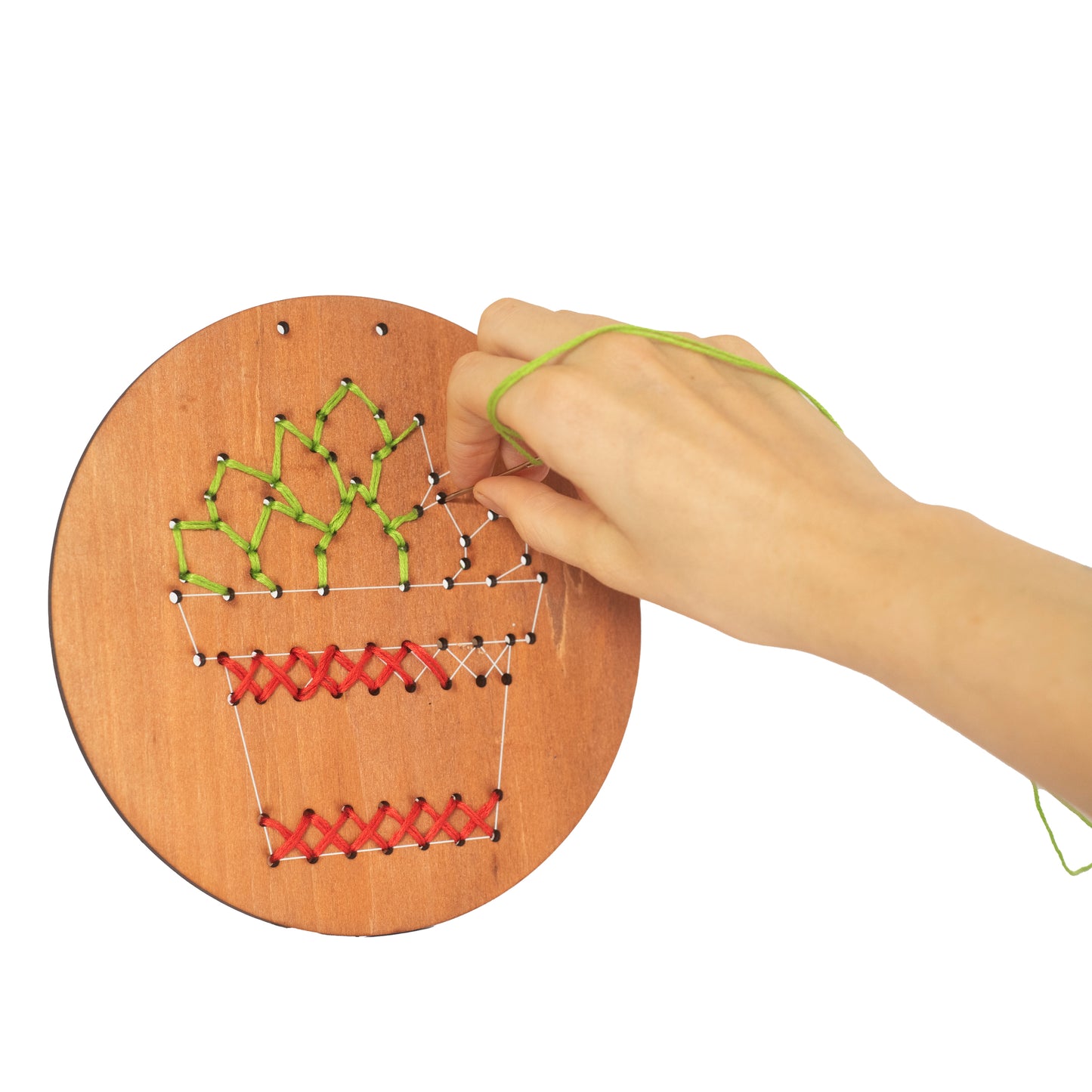 Wooden Embroidery Kit - Plants
