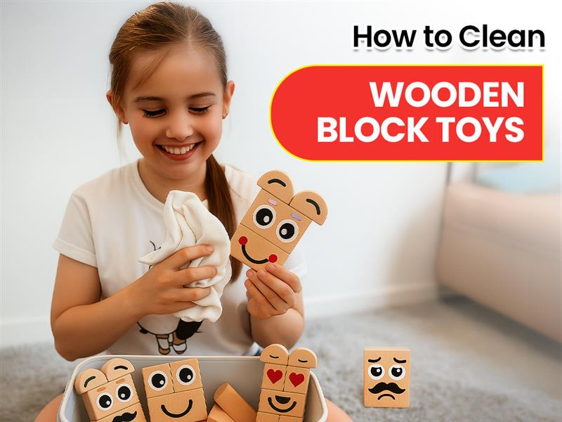 How to Clean Wooden Block Toys?