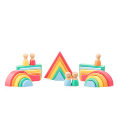 Wooden Rainbow Blocks