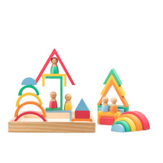 Wooden Rainbow Blocks