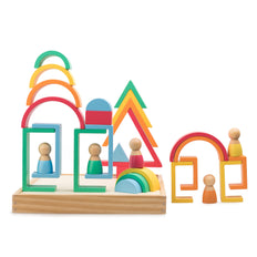 Wooden Rainbow Blocks