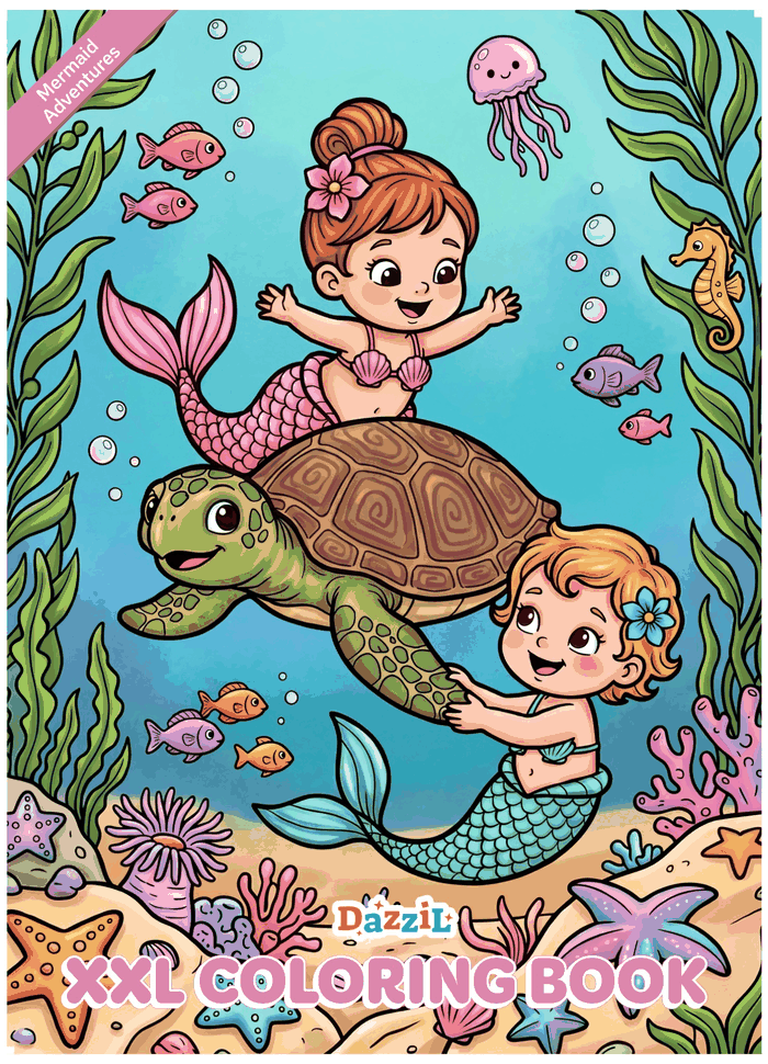 Mermaid Adventures XXL Coloring Book
