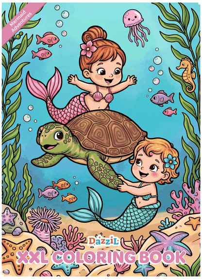 Mermaid Adventures XXL Coloring Book