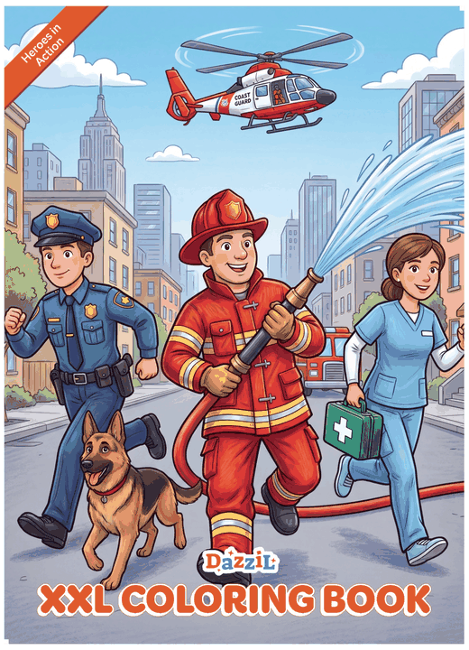 Heroes In Action XXL Coloring Book