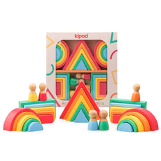 Wooden Rainbow Blocks