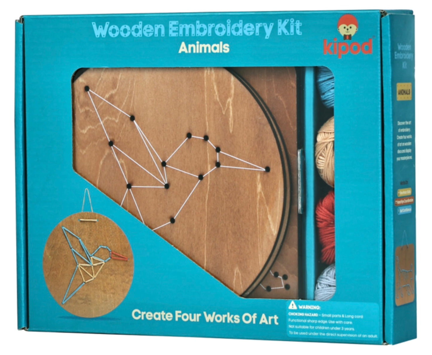 Wooden Embroidery Kit - Animals