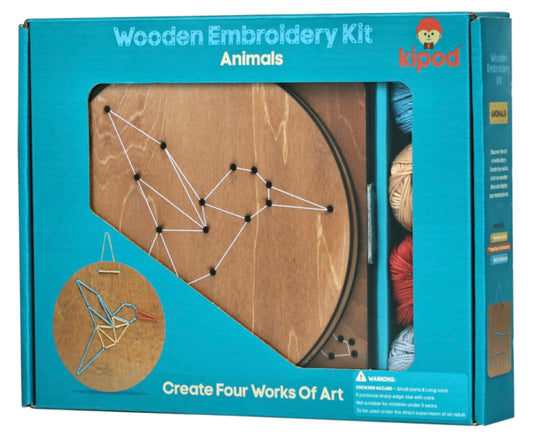 Wooden Embroidery Kit - Animals