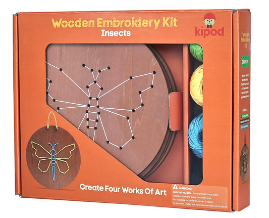 Wooden Embroidery Kit – Insects