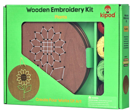 Wooden Embroidery Kit - Plants
