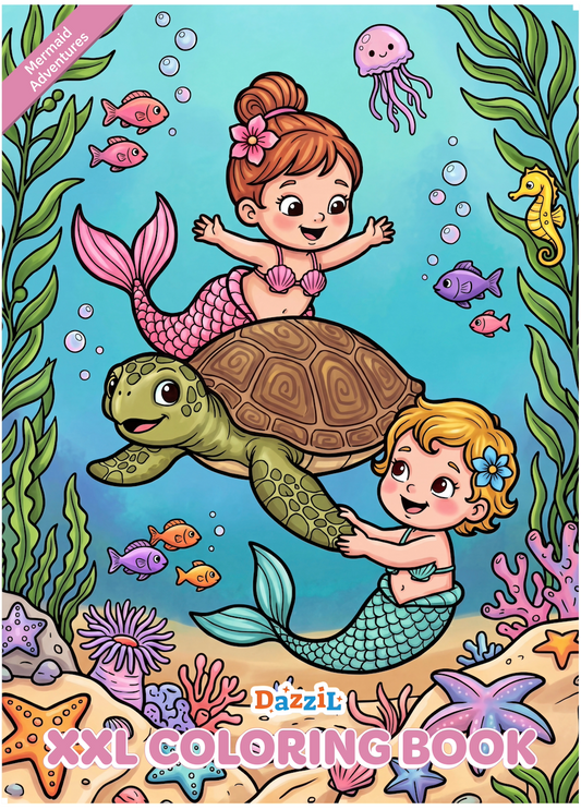 Mermaid Adventures XXL Coloring Book