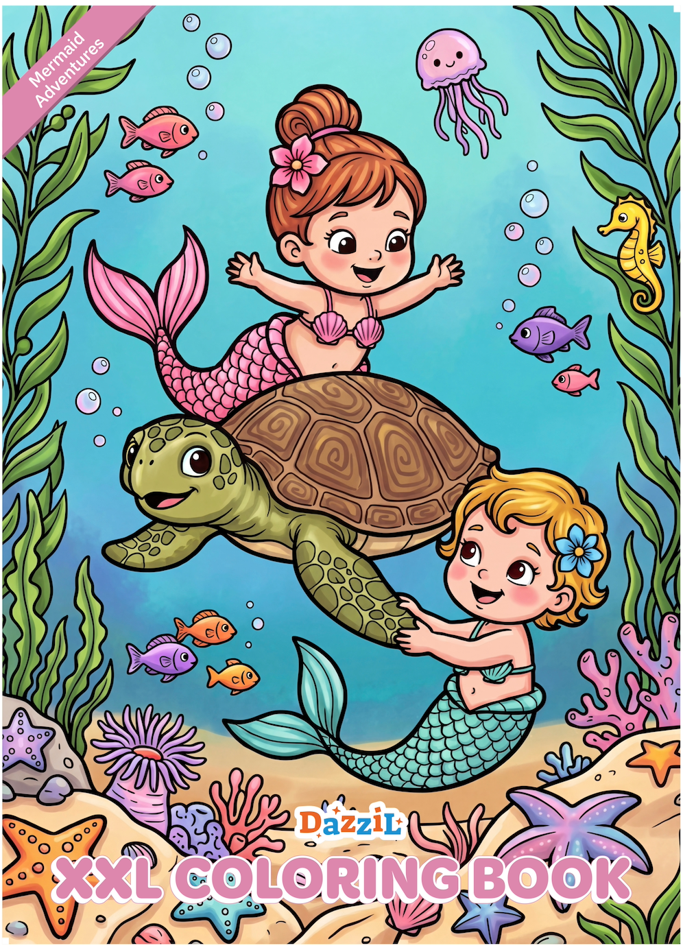 Mermaid Adventures XXL Coloring Book