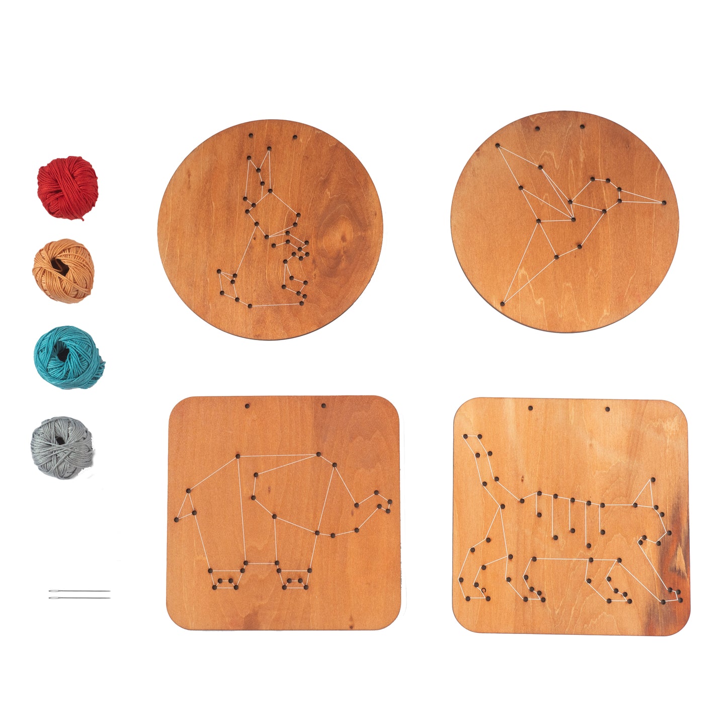 Wooden Embroidery Kit - Animals