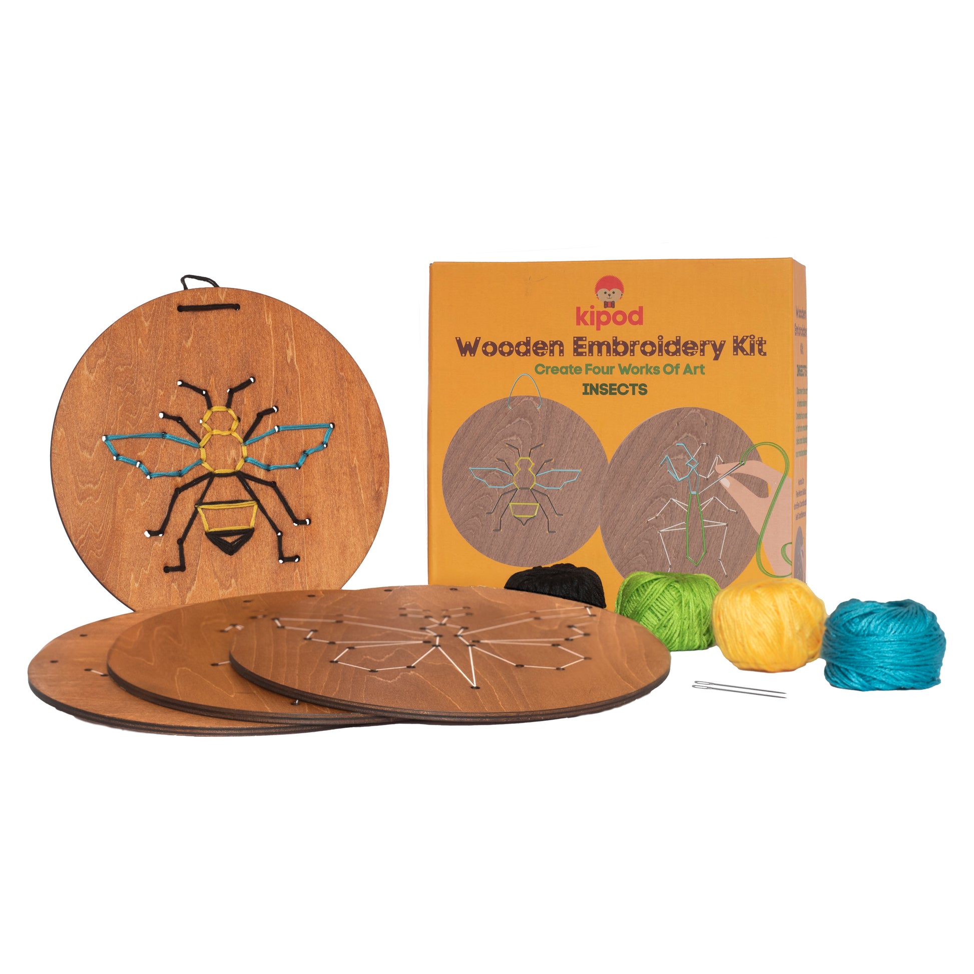 Wooden Embroidery Kit – Insects