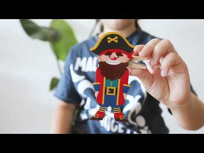 Clothespin Puppets Pirates