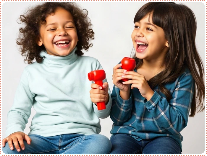 Children laughing and playing together